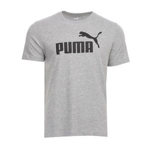 Puma Men's Size Large ESS Logo Tee US Medium Gray Heather NWTags